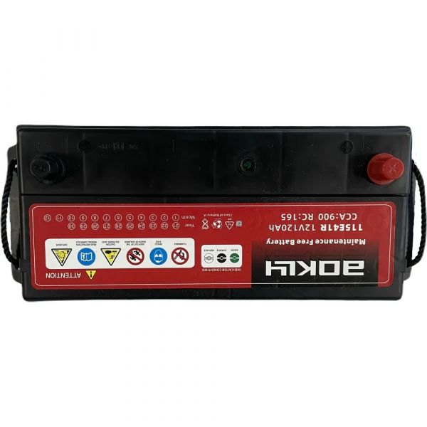 Аккумулятор AOKLY ASIA 120 А/ч R+ Е41 402*172*223 EN 900А  прямой
