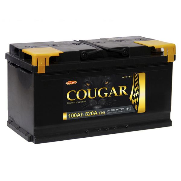 Аккумулятор COUGAR 100 А/ч  EURO LB Са/Ca
