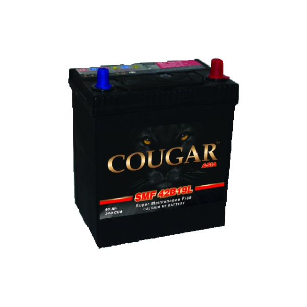Аккумулятор COUGAR ASIA 40 А/ч SMF 42B19L  о.п. тонк. кл. ток 340А