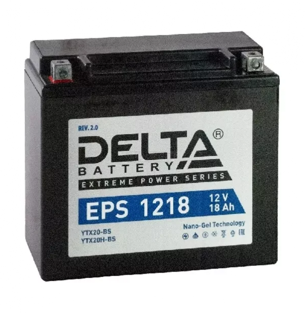 Аккумулятор Delta EPS 1218 12V 18Ah (YTX20-BS / YB16-B)