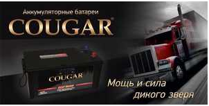 Аккумулятор COUGAR 110 А/ч EURO Ca/Ca ток 920А  о/п